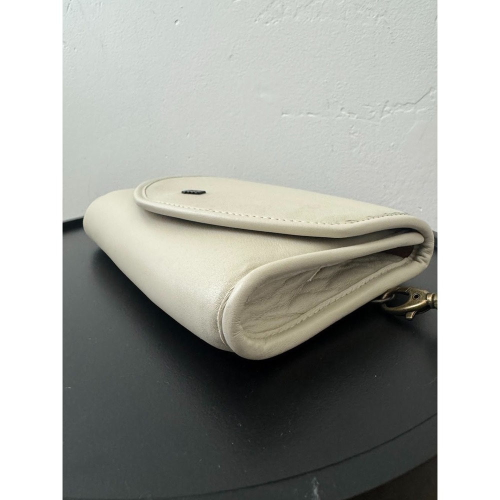 Nena & Co. Tesoro Cream Leather Envelope Crossbody Bag Boho - Picture 6 of 15